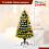 Árvore de Natal artificial de 120 cm com luzes e estrela no topo. 1
