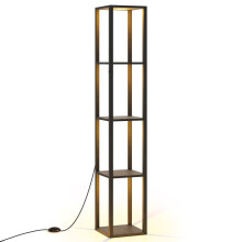 Stehlampe mit Ablagen und dimmbaren LED-Leuchten, 165 cm