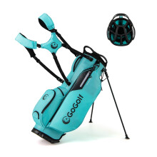 Golf-Standbag, 8-fache Schlägereinteilung, 5 Taschen, Türkis