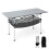 Klappbarer Campingtisch mit aufrollbarer Aluminiumplatte, Silber 1