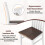 Set mit 2 armlosen Esszimmerstühlen, ergonomisch, braun 5