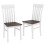Set mit 2 armlosen Esszimmerstühlen, ergonomisch, braun 1