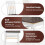 Set mit 2 armlosen Esszimmerstühlen, ergonomisch, braun 4
