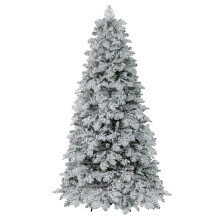 210 cm großer künstlicher Weihnachtsbaum mit schneebedeckten LED-Lichtern