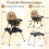 6-in-1-Babyhochstuhl mit Doppeltablett 2