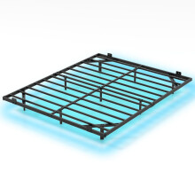 Schwebebettgestell (Queen-Size) mit LED-Beleuchtung, Metall, 160 x 200 cm