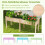 Jardinera elevada de madera con patas, 185 x 58 x 77 cm 5