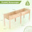 Jardinera elevada de madera con patas, 185 x 58 x 77 cm 2