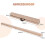 Trave di equilibrio pieghevole da ginnastica da 270 cm per bambini, marrone 2