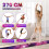 Trave di equilibrio pieghevole da ginnastica da 270 cm per bambini, viola 4