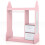 Armario infantil con espejo, rosa, 107 cm 1