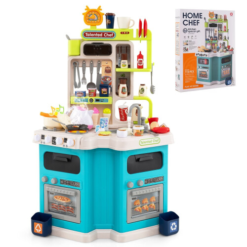 Cocina infantil con luces y sonidos (75 piezas)