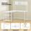 L-Shaped Desk with Bookshelf, White - Space-Saving Design 5