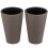2-Piece Weatherproof Planter Set with Drainage, 45 cm 1