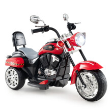 Moto électrique enfant 6V avec lumières et sons, rouge