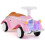 Auto per bambini con clacson, luci a LED, contenitore, rosa 1