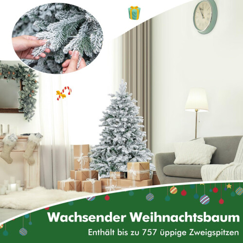 Árbol de Navidad artificial de 135 cm con luces LED 2