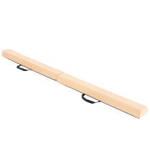 Zusammenklappbarer Turnbalken, 210 cm, rutschfest, beige