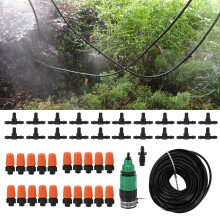 Kit di irrigazione a nebbia, tubo 4/7, tubo da 20 m, plastica