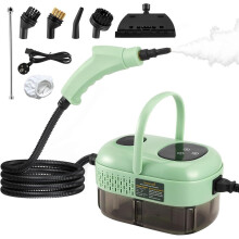 Multifunctional Steam Cleaner, With 9 Accessories, Handheld Steam Cleaner, For Bathroom And Car Cleaning (green)