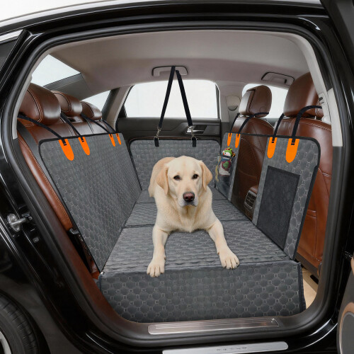 Bingopaw Dog Car Back Seat Extender Protector Rear Cover 1