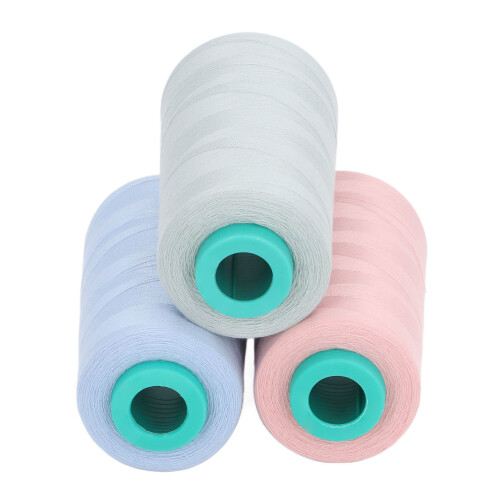 Polyester Sewing Thread Spool, Heavy Duty Sewing Threads Extra Strong Sewing Thread for Garment Construction and Quilting, UV Resistant Thread All 2