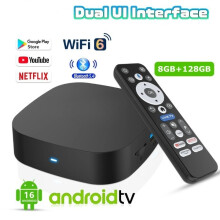 8K 4K HD TV Box Android 16.0 Quad Core 8GB RAM 128GB ROM Media Player