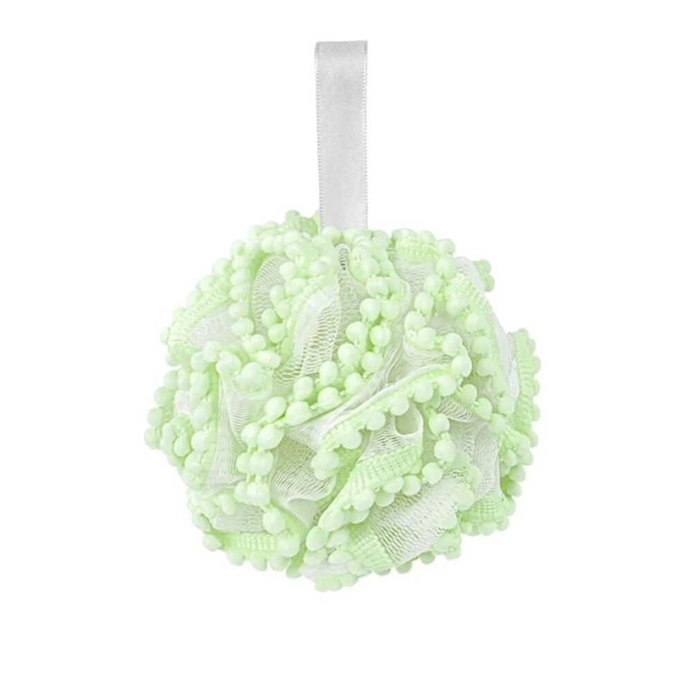 Shower Loofah Bath Sponge for Gentle Body Exfoliation and Daily Skin Cleansing, Soft Mesh Pouf