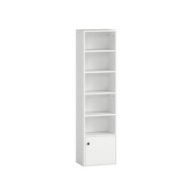 6-Tier 156 cm Tall Bookcase - White