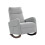 Corduroy Rocking Armchair - Grey 1