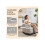 Corduroy Rocking Armchair - Grey 5