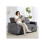 2 Seater Click Clack Sofa Bed with Pull Out Design, Corduroy Upholstery - Charcoal Grey 2