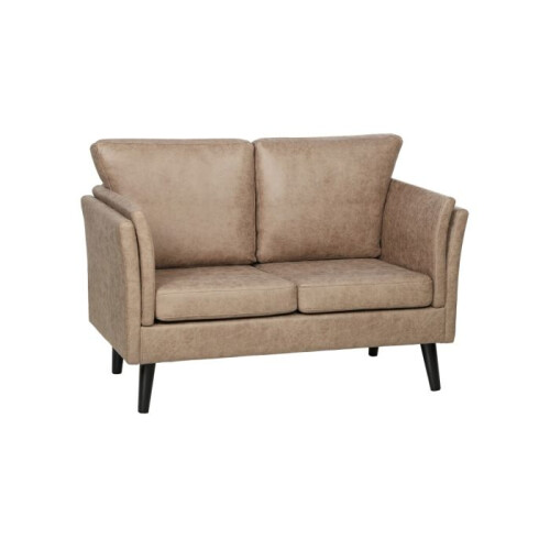 Two-Seater Leathaire Sofa - Light Brown