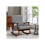 Wood Frame Rocking Accent Chair - Grey 2