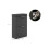 Two-Drawer Minimalistic 10-Shoe Cabinet - Black 3