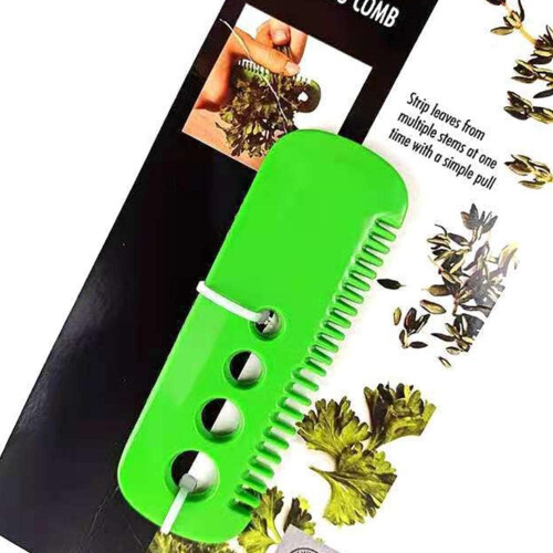Herb Stripper Tool for Kitchen with FourSize Kale Holes, Quick MultiFunction Leaf Removal 1