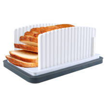 Multifunctional Bread SlicerSandwich/Toast Maker Crumb Tray Adjustable Width Guide Foldable Cutter For Homemade Bread