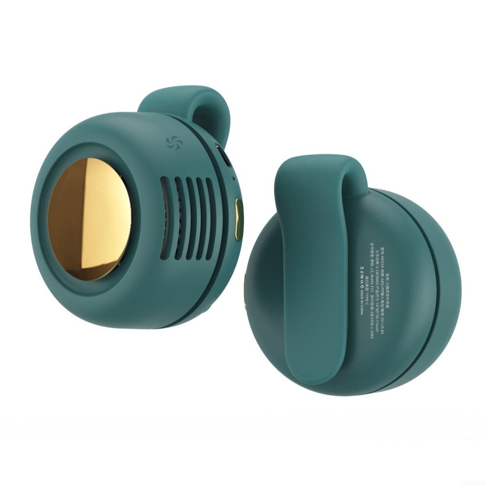 Portable Waist Fan With Hands Clip Design, 360 Rotating Airflow, 3Speed Cooling, Green 9174973621515