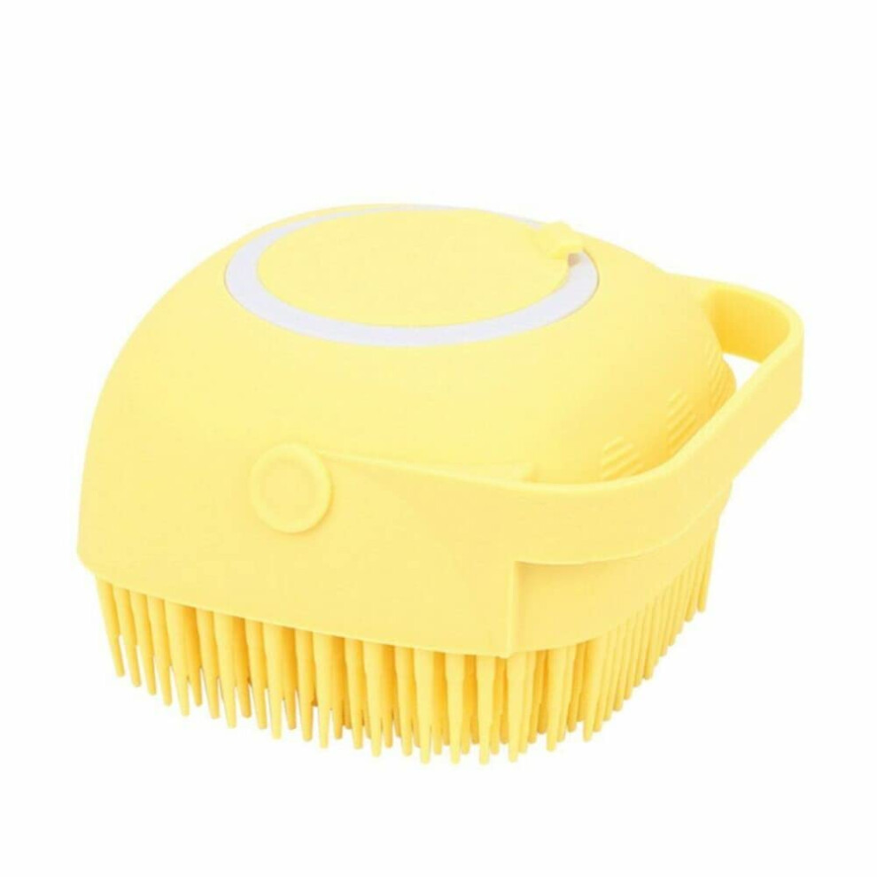 Baby Bath Brush with Soft Silicone Bristles and Large Soap Capacity for Gentle Infant Cleaning