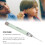 LED Ear Penlight with Dual Light Sources, Comfortable Grip, 300mAh Battery, Light Green 4