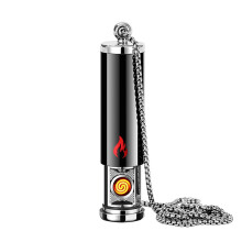 Voice Activated Electric Lighter with 4 Modes, Windproof Metal Design for Candle and Camping, Black