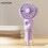 Handheld Misting Fan with Spray Function USB Rechargeable Cooling for Summer (Purple) 4