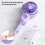 Handheld Misting Fan with Spray Function USB Rechargeable Cooling for Summer (Purple) 5