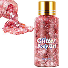 Festival Glitter Gel with MultiAngle Holographic Shine for Hair Face Nails – Safe Skin Formula