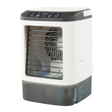 Portable Air Conditioner USB Desk Fan, Quiet Cooling with LED Light for Bedroom and Office