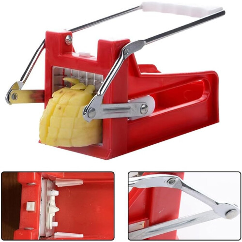 Handheld Vegetable Slicer Model A Quick Potato Cutter Compact Kitchen Tool For Busy Cooks 1