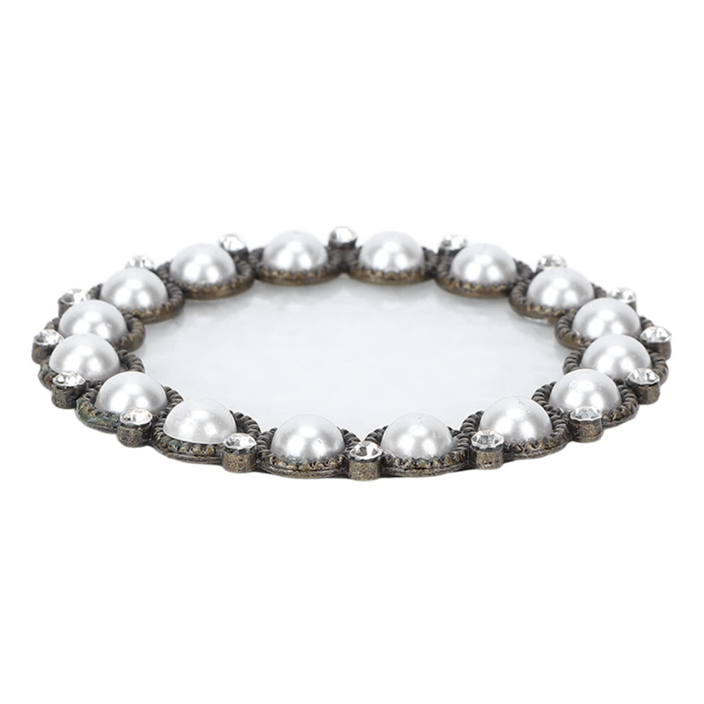 Bronze/White Resin Nail Art Mixing Palette With Easy Clean Surface For Precise Color Blending,