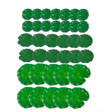 Floating Artificial Lotus Leaves Water Lily Pads Plastic Material Multiple Sizes 36Piece Set For Aquatic And Garden Use