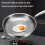 Titanium Hammered Pan With Lid 30cm For Dormitory Restaurant Hotel Kitchen Camping Griddle Tableware 3