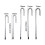 Aquarium Thermometer CaneShaped 10mm Precision Interior Mount for Fish Tank 3